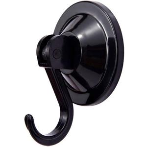 Suction Cup Hooks, Powerful Vacuum Wreath Hangers for Glass Door or Window, Set of 4, Black