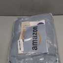 MIULEE Pinch Pleated Stone Blue Linen Curtains 84 Inches Long 2 Panels for Bedroom Living Room, Soft Thick Linen Textured Window Drapes Back Tab Hooks Semi Sheer Light Filtering Dusty Blue Decor