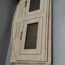 Prolee Hamster Cage Chew Proof Wood, Hamsters Enclosure Openable Top with Curved Design,Waterproof Small Animals Cage with Acrylic Sheets for Gerbils,Hamster Habitat(32 Inches)