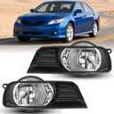 Fog Lights Compatible with 2007 2008 2009 Toyota Camry with Clear Lens