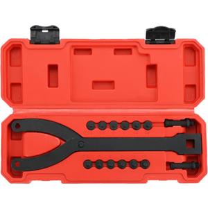 Variable Pin Spanner Wrench | 15PCS Adjustable Cylinder Spanner Wrench Set,1/2" Drive Ratchet Fan Clutch Pully Holder Wrench Tool Kit for Cars, Motorcycles