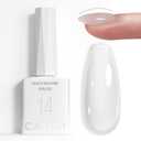 CANNI Builder Nail Gel, Milky White Builder for Nails Strengthener Gel Thickening Extension for Beginners DIY Home Salon Manicure
