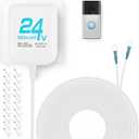 24V Doorbell Transformer, AC Adapter for All Ring Video Doorbell Versions, 16.4ft Doorbell Power Supply, Power Cable Compatible with Ring, Nest, Wyze, and Eufy Doorbells (White)