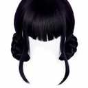 Topcosplay Female Deep Purple Anime Cosplay Wig Halloween Carnival Party Wig