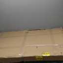 2-Tier Washer Dryer Countertop with 2.75"H Edge Rails, 54" W x 27.55" D Laundry Countertop for Folding Clothes, Washer and Dryer Topper with Non-Slip Pad (Black)