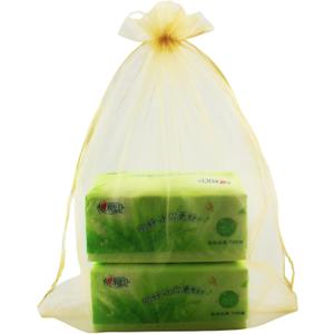 QIANHAILIZZ 50 Pack 12 x 16 Inch Drawstring Jewelry Gift Organza Bags Plant Covers Plants Protection Bag D5B (A-GOLD)
