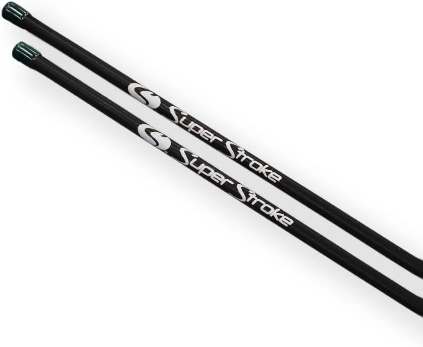 SuperStroke Golf Alignment Sticks 45" Fiberglass Rods, Full Swing Training Aid Kit, Help's with Posture Correction and Shot Accuracy (Set of 2)