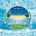 Savener® 27002-0150S Pool Filter Cartridges, Replaces Sta-Rite 27002-0150S Pool and Spa D.E. Filter, Compatible with Sta-Rite PLM150 and System 2 Modular Media, with Air Bleed Assembly, 150 Sq. Ft