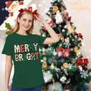 Merry Christmas Shirts for Women Funny Snowflake Graphic Print Holiday T Shirt Winter Casual Short Sleeve Xmas Tee Tops (XX-Large)