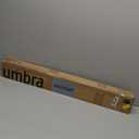 Umbra Twilight Double Curtain Rod Set  Wrap Around Design Ideal for Blackout or Room Darkening Panels, 30 to 84 Inches, Black