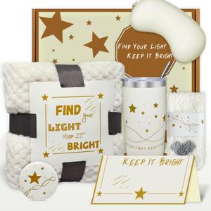 LYHOME Gift Basket for Women,Unique Birthday Gifts for Women, Best Friend Birthday Gifts Encouraging Care Package for Recovery,Cozy Blanket & Self-Care Essentials