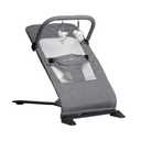 Baby Delight Alpine Deluxe Portable Bouncer | Infant | 0 6 months | Charcoal Tweed