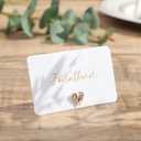 UNIQOOO 24Pcs Decorative Gold Love Heart Place Card Holders Bulk, Romantic Name Card Stands Set, for Wedding Engagement Decor, Table Setting, Business Card, Name Tag, Party Food Labels