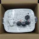 Uthfy Swamp Cooler, 3-IN-1 Evaporative Air Cooler with 7 Gallon Water Tank, 4 Ice Box, Remote, 12H Timer, 120°Oscillation, Portable Air Conditioner, Cooling Fan for Bedroom Indoor Outdoor Use