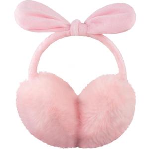FSTEOE Winter Ear Muffs Women Warm Earmuff Girls Ear Warmers Soft Plush Outdoor Adjustable Ear Cover