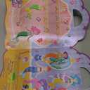 4 Sets Reusable Sticker Books for Toddler, Dress Up Stickers Book for Girls, Arts Crafts Jelly Stickers Travel Toys, Birthday and Christmas Gifts for Kids 3 4 5 6, Princess, Mermaid, Fairy Tale