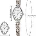 eYotto Small Dainty Watches for Women Adjustable Strap Quartz Dress Watch | Gold, Silver, Slim Bracelet, Easy Read, Roman Numerals, Alloy Steel, 3ATM Water Resistant, Elegant, Vintage, Gift for Women