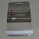 Titanium Cutting Board, 100% Pure Titanium Cutting Boards for Kitchen, Double Sided Non Toxic Cutting Board, Hygiene Durable Dishwasher Safe 10.56.3 (Silver)