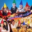 Beaupretty 4Pcs Felt Cone Gnome Hats Christmas Dwarf Hats for Halloween Birthday Party Cosplay Costume Accessory