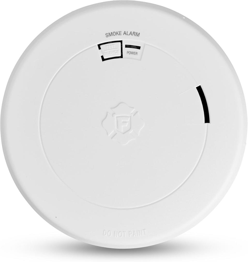First Alert SM210, 10-Year Sealed Battery Smoke Alarm with Slim Profile Design, 1-Pack, EXP: 10 Years After Installation