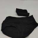 INNERSY Womens Underwear Cotton Hipster Panties Regular & Plus Size 6-Pack (Medium, Black)