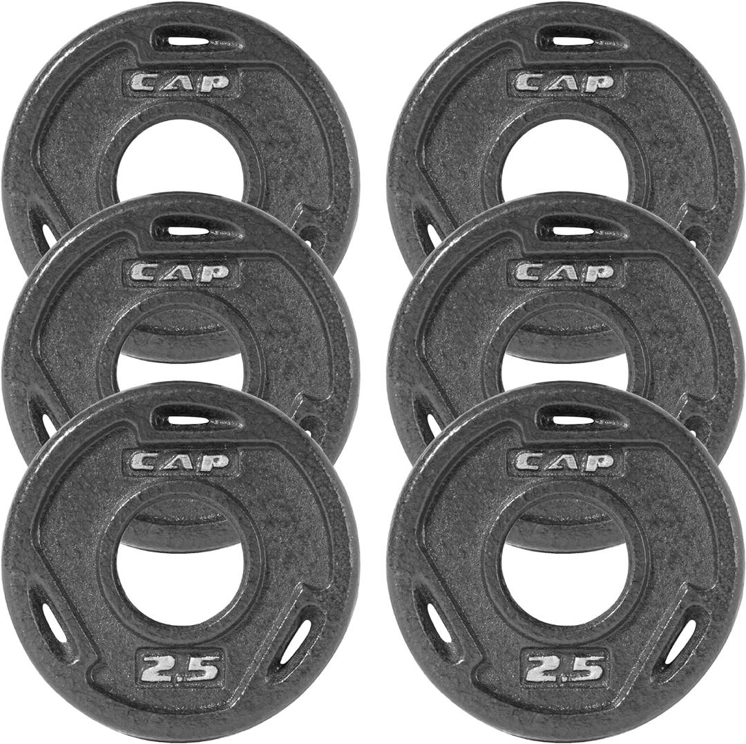 CAP Barbell 2-Inch Olympic Grip Weight Plate | Multiple Options