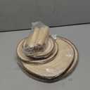 Gusnilo Wooden 5-Tier Rustic Cupcake Stand for Wedding Cakes, Tiered Dessert Tower Display Centerpiece for Parties, Events & Celebrations