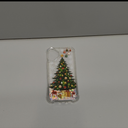 Glitter Christmas Case Compatible with iPhone 17 Bling Sparkle Floating Liquid Luxury Fashion Girly Women Cute Holiday Case for iPhone 17 (Christmas Tree)