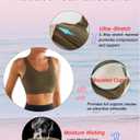 RUNNING GIRL High Impact Sports Bras for Women,Racerback Running Bra Workout Crop Tank Tops Longline Sports Bra Push up (Green, S)