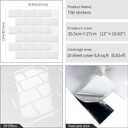 DEWOO White Peel and Stick Backsplash Subway Tile Self Adhesive Wall Tiles for Kitchen Bathroom, 10-Sheet, 12"12"