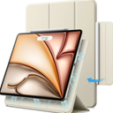 JETech Magnetic Case for iPad Air 11-Inch M3/M2 (2025/2024), iPad Air 5/4 (2022/2020 5th/4th 10.9-Inch), iPad Pro 11 (2018), Magnetic Attachment, Slim Tablet Cover (Starlight)