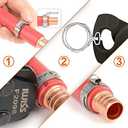 9 inch Ear Clamps Pliers Pinch Clamp Plier Single Ear hose Clamp Pincer Tool Crimp Crimping Tools (228.6 mm)