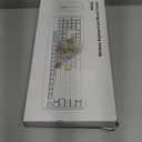 Wireless Keyboard and Mouse Combo, Full Size Silent Ergonomic Keyboard and Mouse, Long Battery Life, Optical Mouse, 2.4G Lag-Free Cordless Mice Keyboard for Computer, Mac, Laptop, PC, Windows(White)