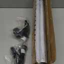 2 Pack 2-in-1 Door Stoppers Security, Upgrade Sliding Door Security Bar, Heavy-Duty Door Jammer Door Stopper for Sliding Window, Adjustable Door Jammer for Home, Apartment, and Hotel, White