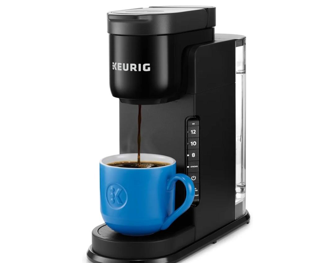 Keurig K-Express Single Serve K-Cup Pod Coffee Maker, 3 Brew Sizes, Strong Button Feature, 42oz Removable Reservoir, Black