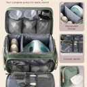 Breast Pump Bag Kit for Spectra S1/S2, Pumping Bag with Bottle Brush Set,10Pcs Flange Inserts for 24mm Flange, Nipple Ruler, Waterproof Mat, Pump Carrying Case for Work Travel, Sage Green