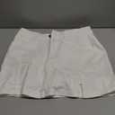 luvamia Skorts Skirts for Women Denim Mini Skirt Side Slit with High Waisted Jean Shorts Stretchy Size S