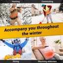 Rechargeable Hand Warmers Portable 6000mAh Power Bank Magnetic Electric Hand Warmers Quick Charge and 3 Levels for Outdoor/Indoor/Hunting/Camping