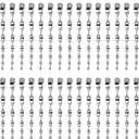 Besmon Woodpecker Bird Scare DevicesReflective Scare Rods Control Device to Keep Birds Away from Patio PoolChristmas Reflective Strip Hanging Home as Decoration (30PCS)