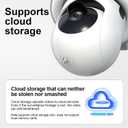 Light Bulb Camera 1080P Full-Color Night Vision, Motion Detection & Alarm Notifications Two-Way Audio, Alexa Compatibility & Cloud Storage Support Porch Lighting