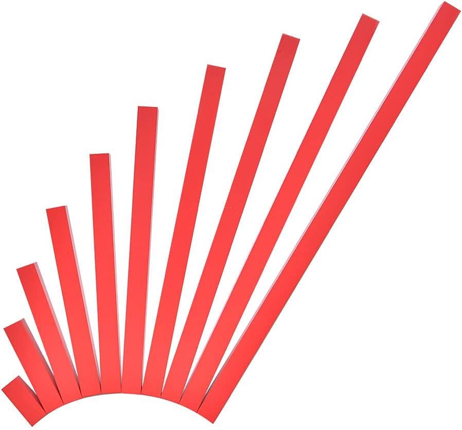 Kghios Montessori Long Red Rods Montessori Sensorial Toys Material for Toddlers Children Kids Educational Tools Preschool Learning (5CM-50CM), Small