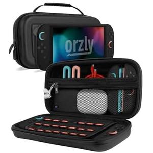 Orzly Case Compatible with Nintendo Switch 2 Protective Carry Case (2025 Model) with Screen Padding, Game Card microSD Pockets for Console and Accessories Screen Size 7.9" - Gift Boxed