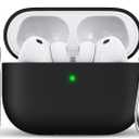 5 x RFUNGUANGO for AirPods Pro 3 Case 2025 with Cleaner Kit and Keychain, Soft Silicone Protective Cover for Apple AirPods Pro 3rd Generation Case, Support Wireless Charging, Black