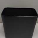 Small Bathroom Trash Can 2.4 Gallon Wastebasket, Slim Metal Garbage Can Matte Black Stainless Steel Trash Bin for Bedroom,Office,Kitchen,Toilet, rv, Near Desk, Under Sink
