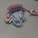 Socub Anti Lost Wrist Link with Key Lock for Kids, 6.56ft, 2 Pack, Pink and Blue