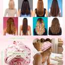 3 x Ramede Pink Bow/Cherry Silk Bonnet for Sleeping Women Adjustable Satin Coquette Cap Double Hair Bonnet for Curly Braid Hair(Pink Cherry)