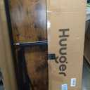 Huuger Computer Desk, 55 Inch Home Office Desk, Gaming Writing Work from Home Study Desk, Large Legroom, Sturdy Metal Frame, Modern Simple, Rustic Brown