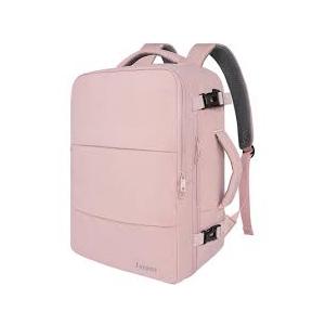 Taygeer Travel Backpack for Women, Carry On Backpack with USB Charging Port & Shoe Pouch, TSA 15.6inch Laptop Mochila Flight Approved, Nurse Bag Casual Daypack for Weekender Business Hiking, Pink