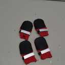 Waterproof Dog Shoes for Large Medium Dogs - Winter Snow Dog Booties Paw Protection with Adjustable Straps Rugged Anti-Slip Sole - Hiking Outdoors Pet Boots Paw Protectors Comfortable (5#, Red)