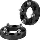 4x108 Forged Wheel Spacers Black 25mm (1inch) Compatible For Ford Contour 1995-2000, Escort 1981-1989, Focus 2000-2007, Tempo 1984-1994, Compatible Cougar 1980-1985 1999-2002 (2pc 73.1mm M12x1.5)